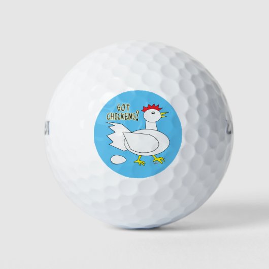 Heb je kippen? golfballen (Voorkant)