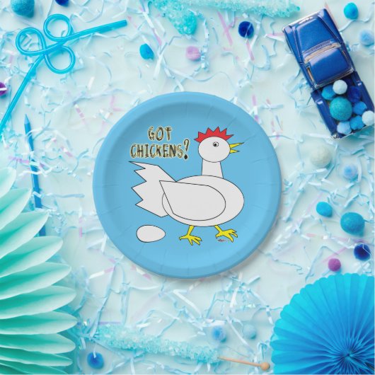 Heb je kippen? papieren bordje (Feest)