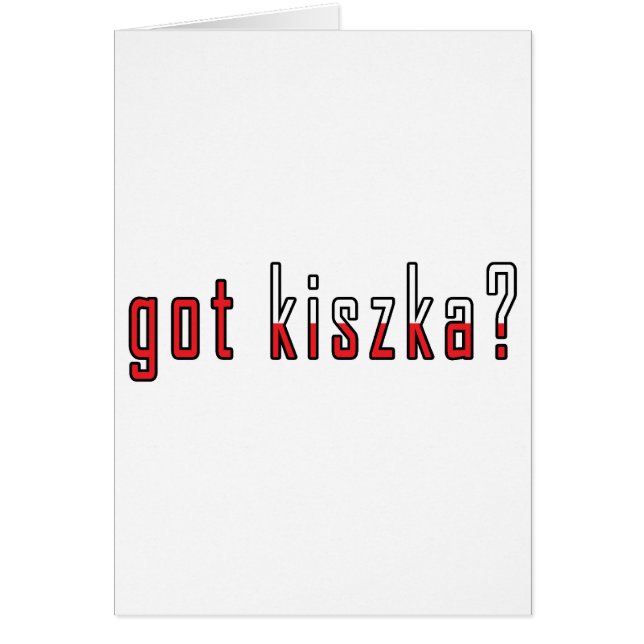 Heb je kiszka? Markering (Voorkant)