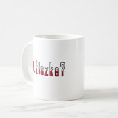 Heb je kiszka? Markering Koffiemok (Voorkant links)