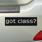 Heb je klas? Bumpersticker (Op auto)