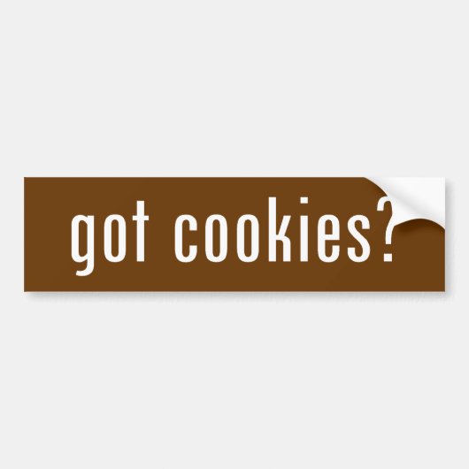 Heb je koekjes? Bumpersticker (Voorkant)