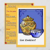 Heb je koekjes? (Uitnodiging van de partij) Kaart (Voorkant / Achterkant)