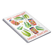 Heb je kool? Make Kimchi Fun Spicy Waterverf Notitieboek (Rechterzijde)