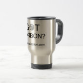 "Heb je koolstof?" Travel Mug Reisbeker (Voorkant rechts)