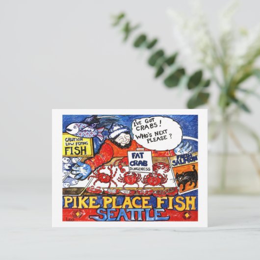 Heb je krabben? briefkaart (Staand voorkant)