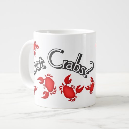 Heb je krabben? Gezegde Red Crabs Humor Grote Koffiekop (Links)