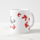 Heb je krabben? Gezegde Red Crabs Humor Grote Koffiekop (Voorkant rechts)