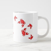 Heb je krabben? Gezegde Red Crabs Humor Grote Koffiekop (Rechts)