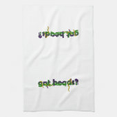 Heb je kralen? Mardi Gras Theedoek (Verticaal)