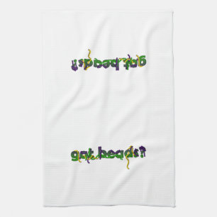 Heb je kralen? Mardi Gras Theedoek