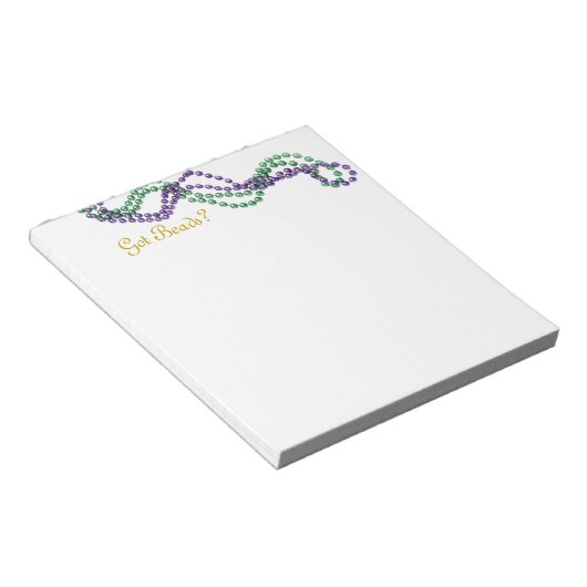 Heb je kralen? notitieblok (Schuin)