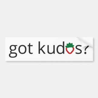 Heb je Kudos? Bumpersticker