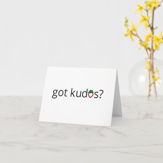 Heb je kudos kaarten? kaart (Gele Bloem)