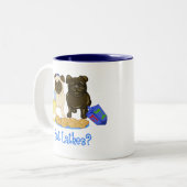 Heb je Latkes? Hanukkah Pug Mokken (Voorkant links)