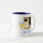 Heb je Latkes? Hanukkah Pug Mokken (Voorkant rechts)