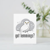 Heb je lemmingen? briefkaart (Staand voorkant)