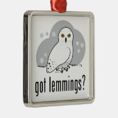 Heb je lemmingen? metalen ornament (Rechts)