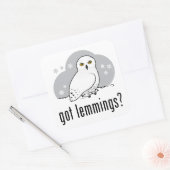 Heb je lemmingen? vierkante sticker (Envelop)