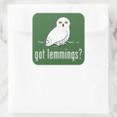 Heb je lemmingen? vierkante sticker (Tas)