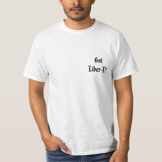 Heb je Liber-T? T-shirt (Voorkant)