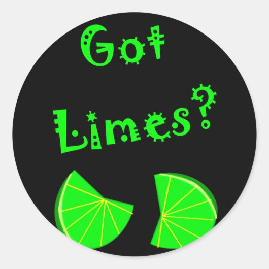 Heb je Limes? Limoen Lovers T-shirts & geschenken Ronde Sticker (Voorkant)