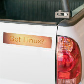 Heb je Linux? -Bumpersticker Bumpersticker (Op Truck)