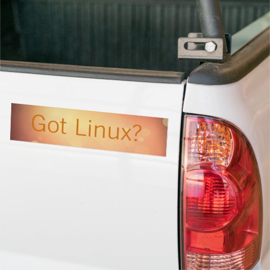 Heb je Linux? -Bumpersticker Bumpersticker (Op Truck)