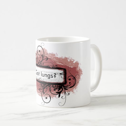 Heb je longen? Mok (Voorkant rechts)