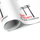 Heb je macht? Dank een Lineman Cadeaupapier (Rol Hoek)