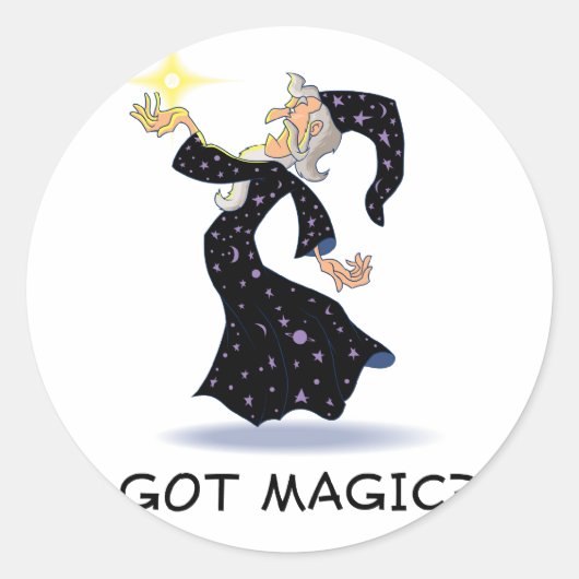 Heb je magie? ronde sticker (Voorkant)