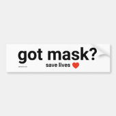 Heb je Masker? Bumpersticker (Voorkant)