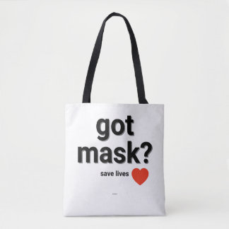 Heb je Masker? canvas tas