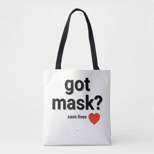 Heb je Masker? canvas tas (Voorkant)