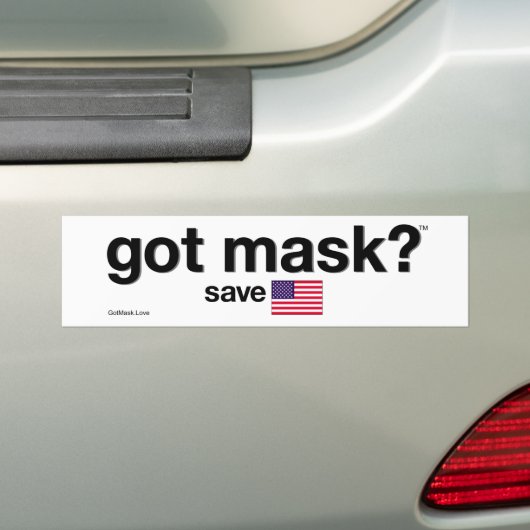Heb je Masker? Red Amerika. Bumpersticker (Op auto)