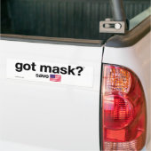 Heb je Masker? Red Amerika. Bumpersticker (Op Truck)