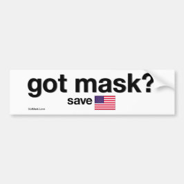Heb je Masker? Red Amerika. Bumpersticker