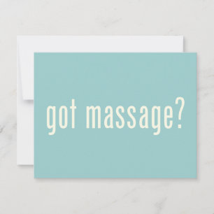 Heb je Massage?