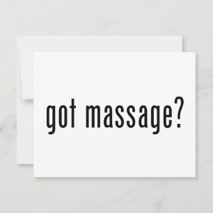 Heb je Massage?