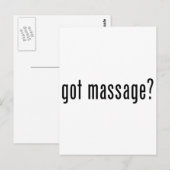 Heb je Massage? Briefkaart (Voorkant / Achterkant)