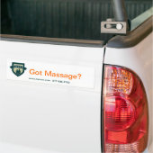 Heb je Massage? Bumpersticker (Op Truck)