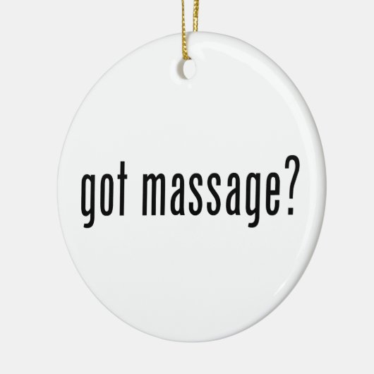 Heb je Massage? Keramisch Ornament (Links)