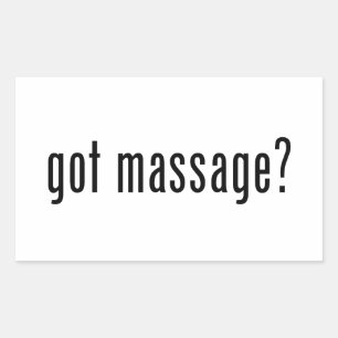 Heb je Massage? Rechthoekige Sticker