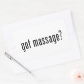 Heb je Massage? Rechthoekige Sticker (Envelop)
