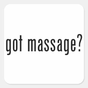 Heb je Massage? Vierkante Sticker