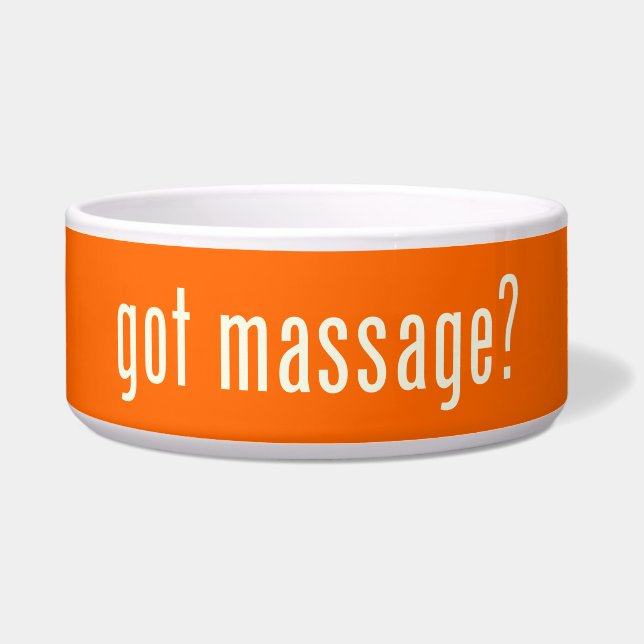 Heb je Massage? Voerbakje (Voorkant)