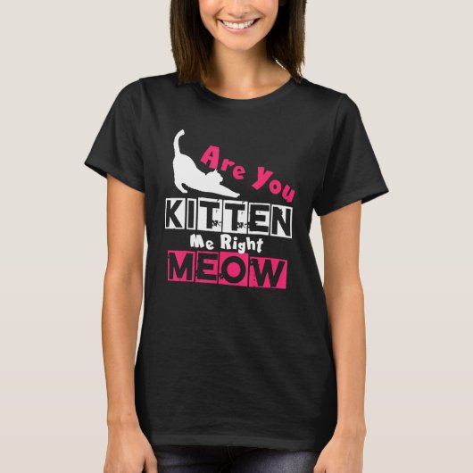 Heb je me de juiste kat-Joke? T-shirt (Voorkant)