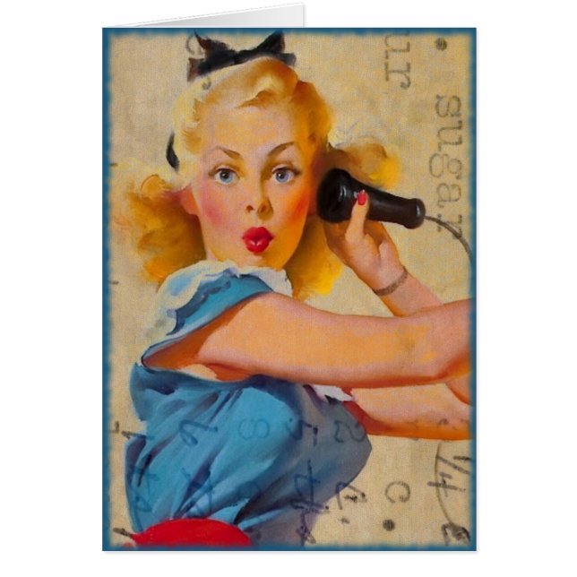 Heb je me gebeld, Sugar?  digitale kunst (Voorkant)