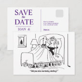 Heb je me gemist schatje, Grappig Save The Date (Voorkant / Achterkant)