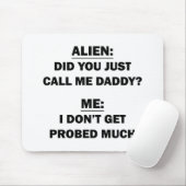 Heb je me gewoon papa genoemd? muismat (Met muis)